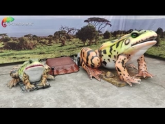 저항하는 지형 장식 현실적 아니마트로닉 동물 생명 크기 개구리 물