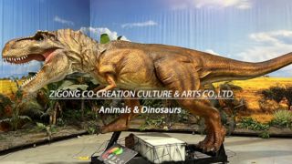 테마 파크를 위한 매우 사실적인 애니마트로닉스 T Rex