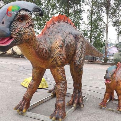 주문 놀이공원의 테마 공원 실물 크기인 아니마트로닉 공룡 파라사우로로푸스 현실적 공룡 모델 online manufacture