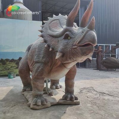 주문 놀이공원을 위한 현실적 실물 크기이 아니마트로닉 공룡 트르크케라톱스 쥬라기 online manufacture