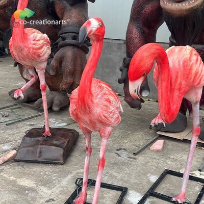CE는 섬유 유리 동물 상 플라밍고를 특화합니다