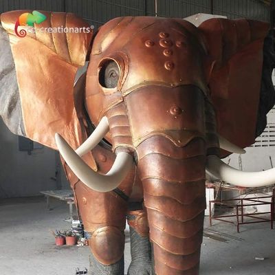 좋은 가격 Mall Decoration Custom Made Animatronics Fiberglass Elephant Statue 4.5 meters 온라인으로